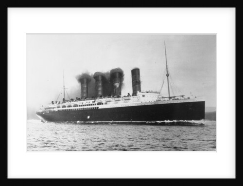 RMS 'Lusitania' (1906) under way by unknown
