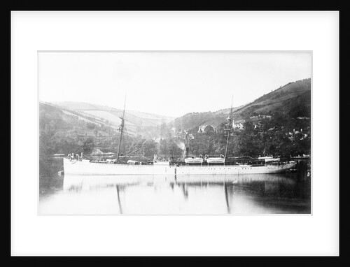 Passenger/cargo liner 'Walmer Castle' (1872) at moorings by Unknown