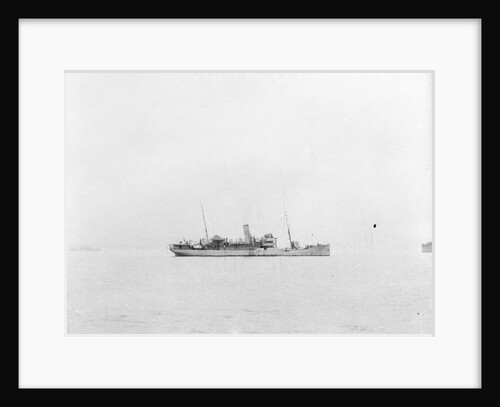 'Accrington' (1910) at anchor as a convoy rescue ship, distant by unknown