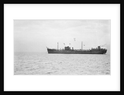 Photograph of the tanker 'Athelvictor' (1941) at anchor by unknown
