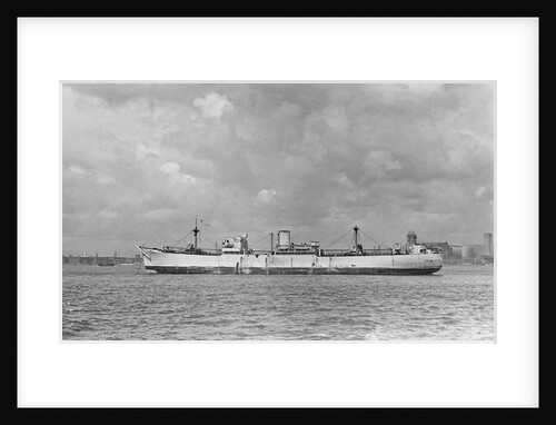 The 'Catrine' (Br, 1940) anchored in the River Mersey by unknown