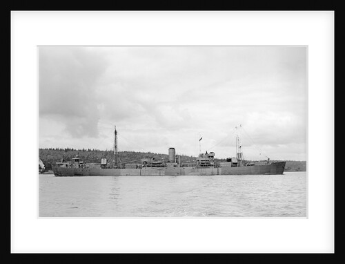 'Fort St Regis' (Br, 1950) at anchor, Halifax NS by unknown