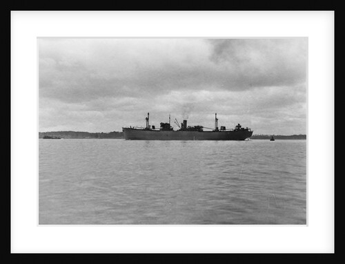 Photograph of 'Fort Yale' (1942) under way in Southampton Water on 11th March 1943. A port near beam view from just aft of broadside. This vessel was lost 23 August 1944. by unknown