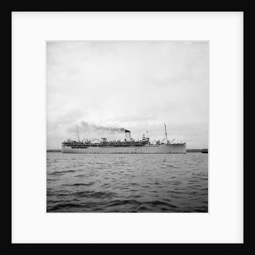 'Ranchi' (Br, 1925), under tow as a troopship by unknown