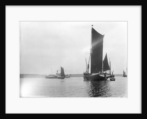 A view across the River Orwell from near Pin Mill with the spritsail barge 'Freston Tower' (1889) in the foreground by Smiths Suitall Ltd.