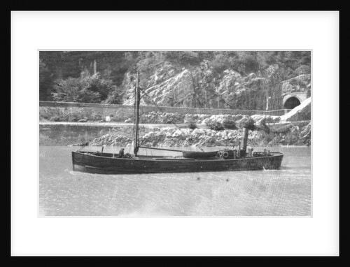 Steam barge 'John' (Br, 1849), under way on the river Avon by Anonymous