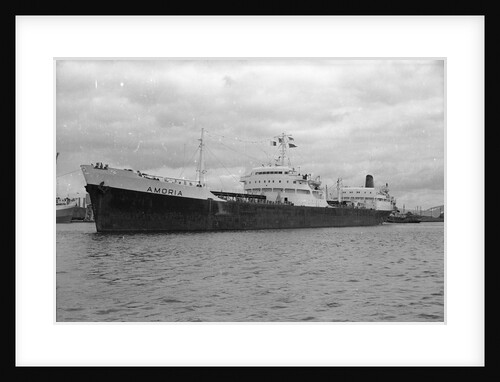 A port bow view of 'Amoria' (1960); Under tow, possibly at Swansea. by Unknown