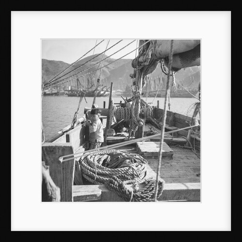 On board an Aberdeen fisher d.w. type junk at Hong Kong by David Watkin Waters