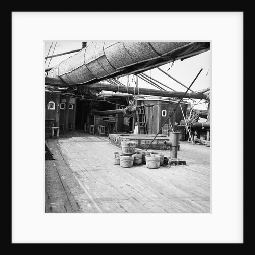 On board a Macao salt junk anchored at Sham Shui Po, Hong Kong by David Watkin Waters