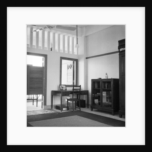 Inside Cabin No. 13 in the Royal Air Force Station at Seletar, Singapore by David Watkin Waters