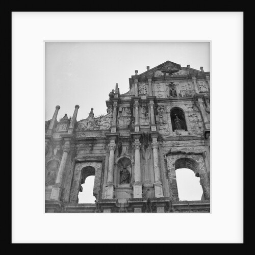 The facade of the ruins of St Paul's Church in Macao by David Watkin Waters