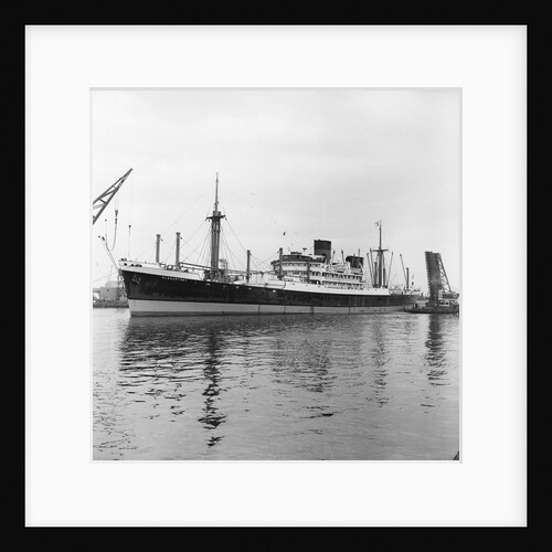 The Glen Line's 'Glenartney' (1940) under tow in the King George V Dock in April 1962 by A. R. Grierson