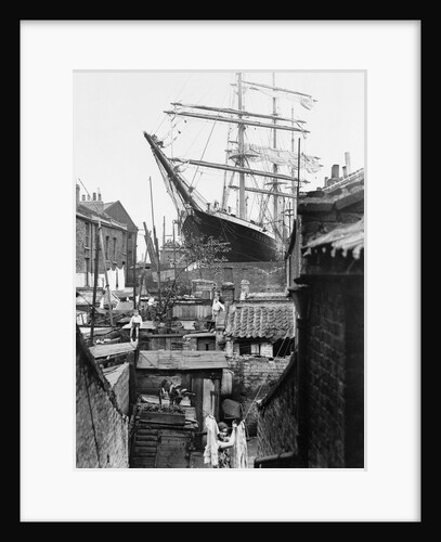 3-masted barque 'Penang' in dry dock at Millwall 1932 by unknown