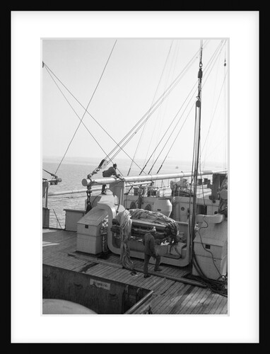 Deck view of passenger/cargo liner 'Corfu' (Br, 1931), Peninsular & Oriental Steam Navigation Co. by unknown