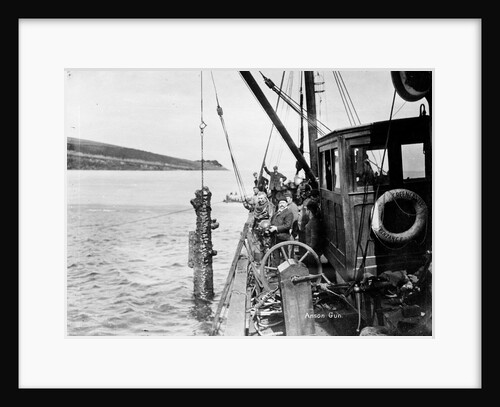 Salvaged gun brought up from the wreck of HMS Anson (1781) by Gibson & Sons of Scilly