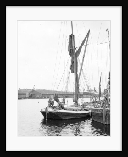 'Gerty' (1897) moored in West India Dock, London on 21st June 1930 by unknown