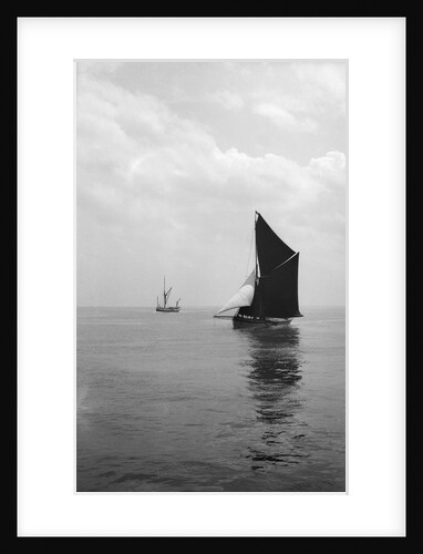 'Sara' (Br, 1902) under sail during Thames barge race by unknown