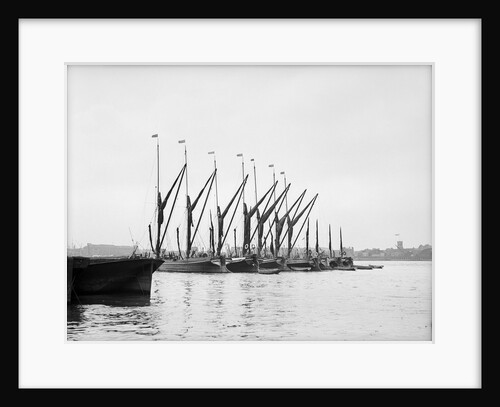 Topsail barges by Unknown