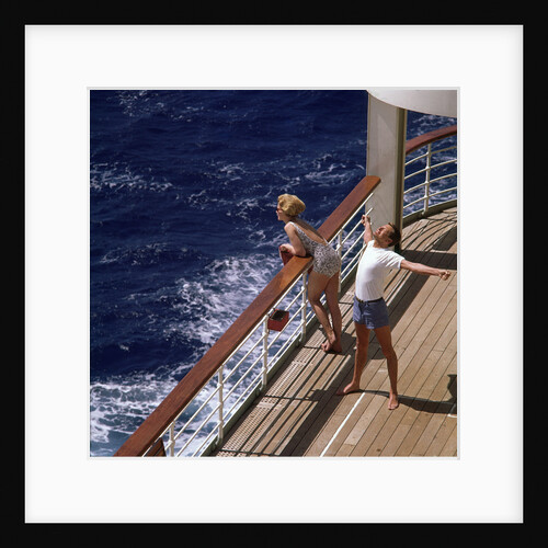 Out on deck for fresh air and a good stretch by unknown