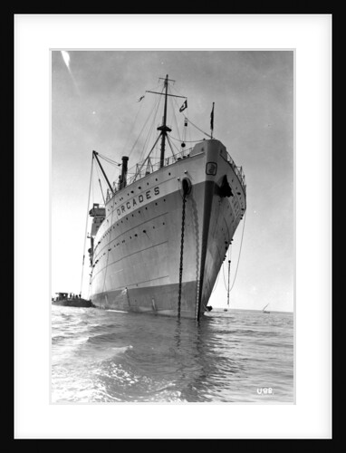 The 'Orcades' at anchor by Marine Photo Service