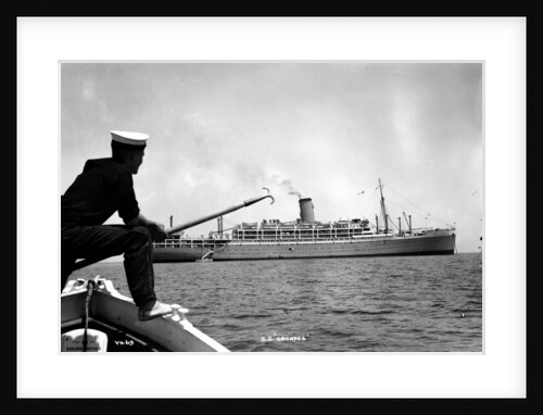 The 'Orcades' at anchor by Marine Photo Service