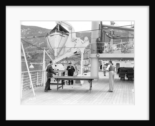 Table tennis aboard the 'Orion' by Marine Photo Service
