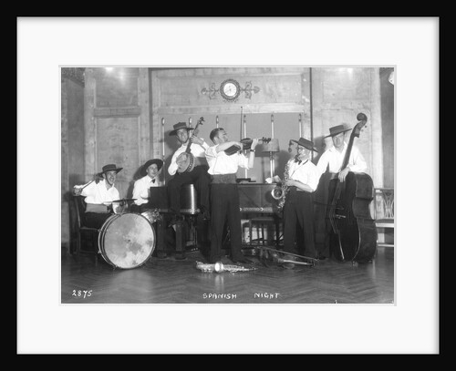 Ships band aboard the 'Oronsay' by Marine Photo Service