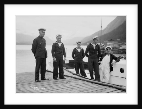Crew of one of the 'Orontes' tenders by Marine Photo Service