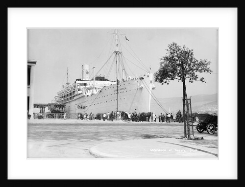 The 'Stratheden' in Trieste, Italy by Marine Photo Service