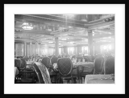 First-class dining salon aboard the 'Viceroy of India' by Marine Photo Service