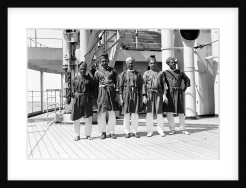 Crew on deck aboard P&O passenger/cargo liner 'Viceroy of India' (Br, 1929) by unknown