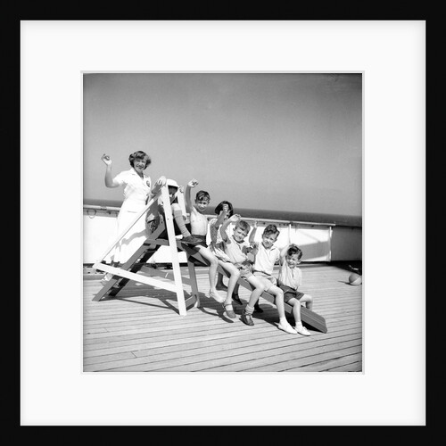Children's hostess and junior passengers aboard 'Chusan' by Marine Photo Service