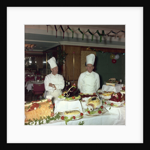 Christmas buffet aboard the 'Empress of England' by Marine Photo Service