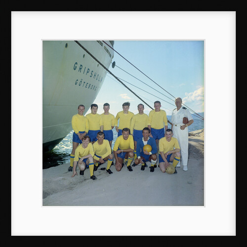 The 'Gripsholm's' crew football team by Marine Photo Service