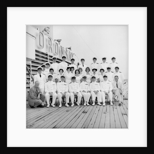 Officers of the 'Oronsay', 1961 by Marine Photo Service
