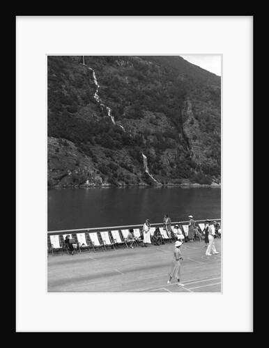 Deck of P&O ship, possibly the 'Viceroy of India' by Marine Photo Service