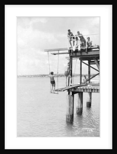 Passengers on a jetty in Barbados, Lesser Antilles by Marine Photo Service