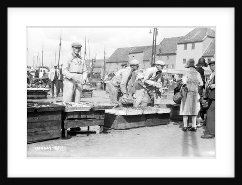 A fish market in Bergen, Norway by Marine Photo Service
