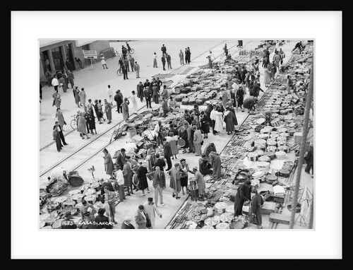 Market on the quayside in Casablanca, Morocco by Marine Photo Service