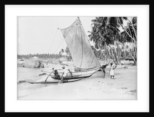 An oruwa, Ceylon (Sri Lanka) 1930 by Marine Photo Service
