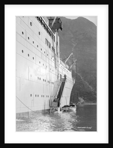 'Gripsholm' at anchor in Eidfjord, Norway by Marine Photo Service