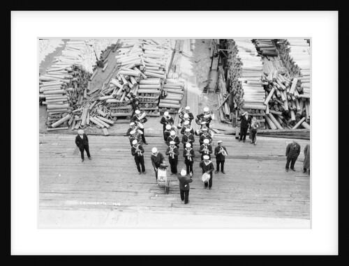 Quayside band at Leningrad (St. Petersburg), Russia by Marine Photo Service