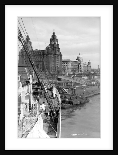 The Royal Liver Building at Liverpool, England by Marine Photo Service