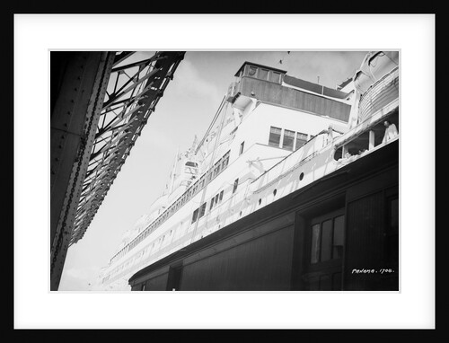 Crew aboard the 'Kungsholm' transiting the Panama Canal by Marine Photo Service