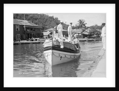 Tender arriving at St Lucia, Windward Isles, West Indies by Marine Photo Service