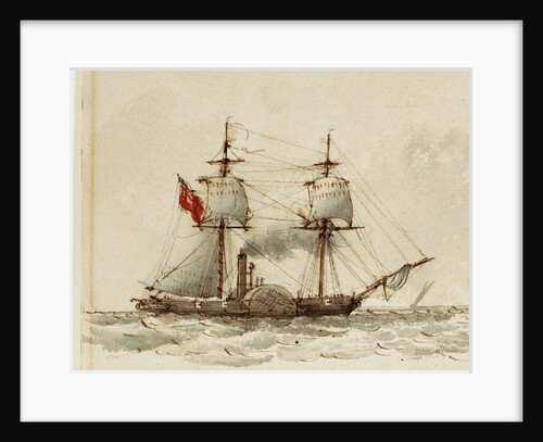 Paddle steamer (crop of PAD9623) by Anonymous