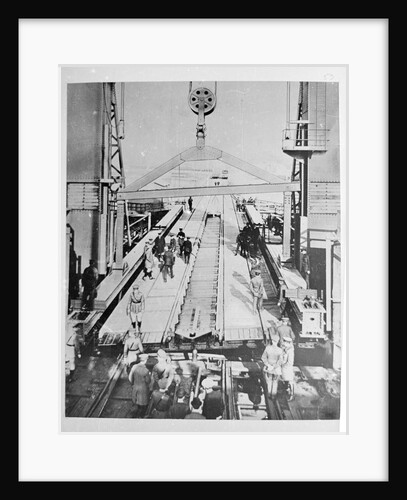 Train Ferry No. 1 (1917) Soldiers working on loading ramp by unknown
