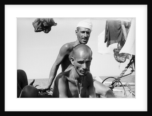 Portrait of a Kuwaiti pearl diver by Alan Villiers