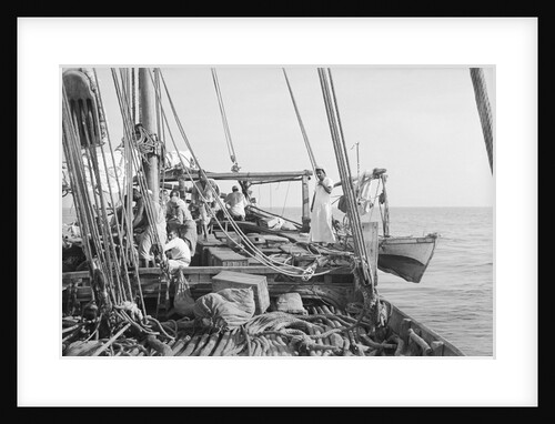 'Triumph of Righteousness' bound for Bahrain with her cargo of mangrove poles by Alan Villiers