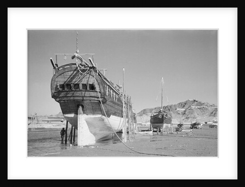 The stern of a baggala by Alan Villiers